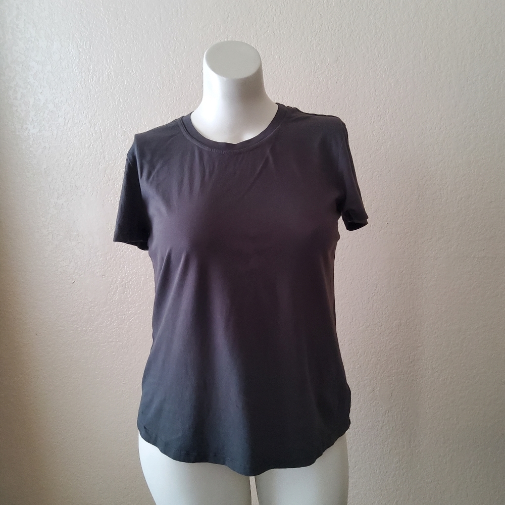 James Perse Crew Neck Tee Top Size L Grey New - Picture 2 of 9